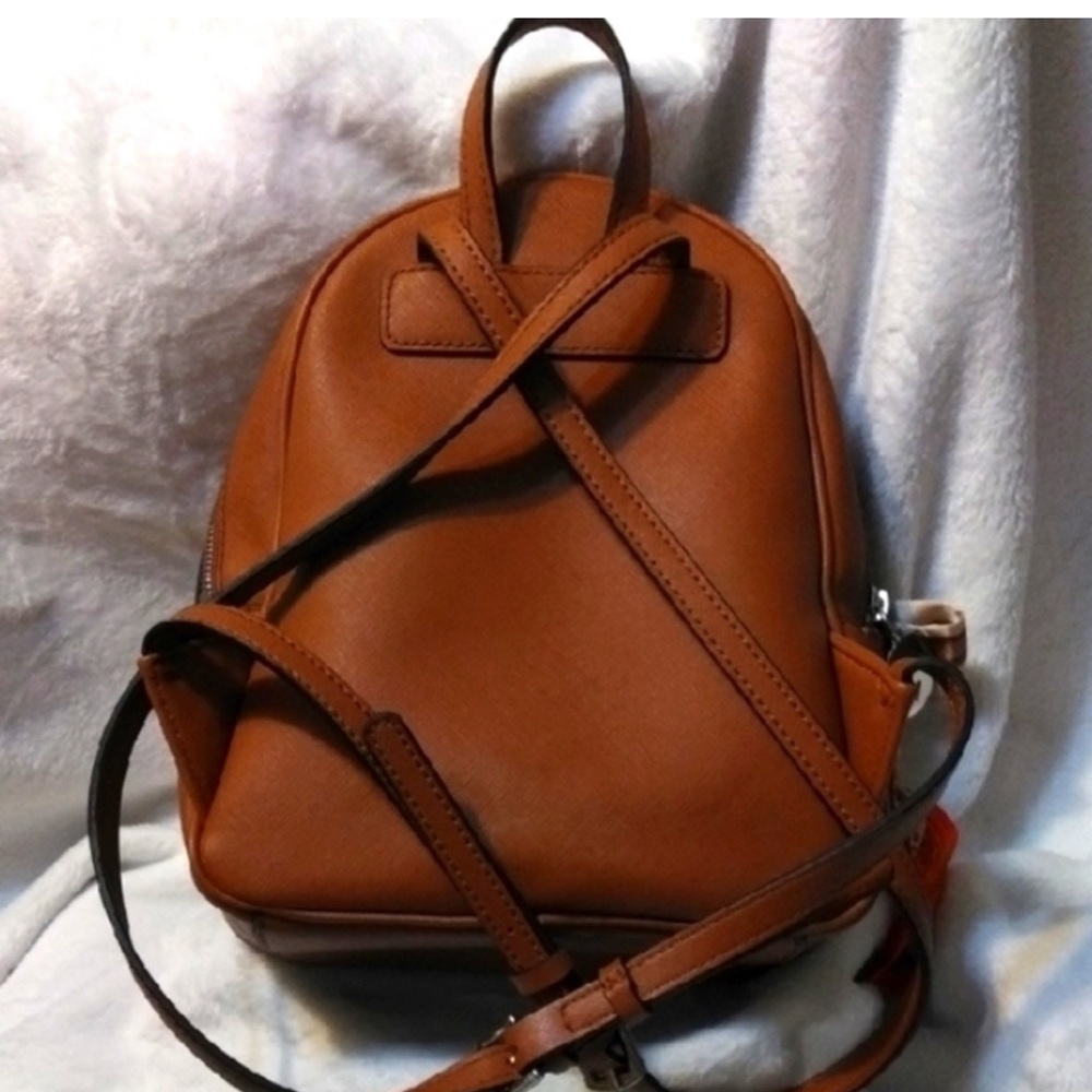 GUESS Brown Backpack with Bow Accent - Picture 5 of 7